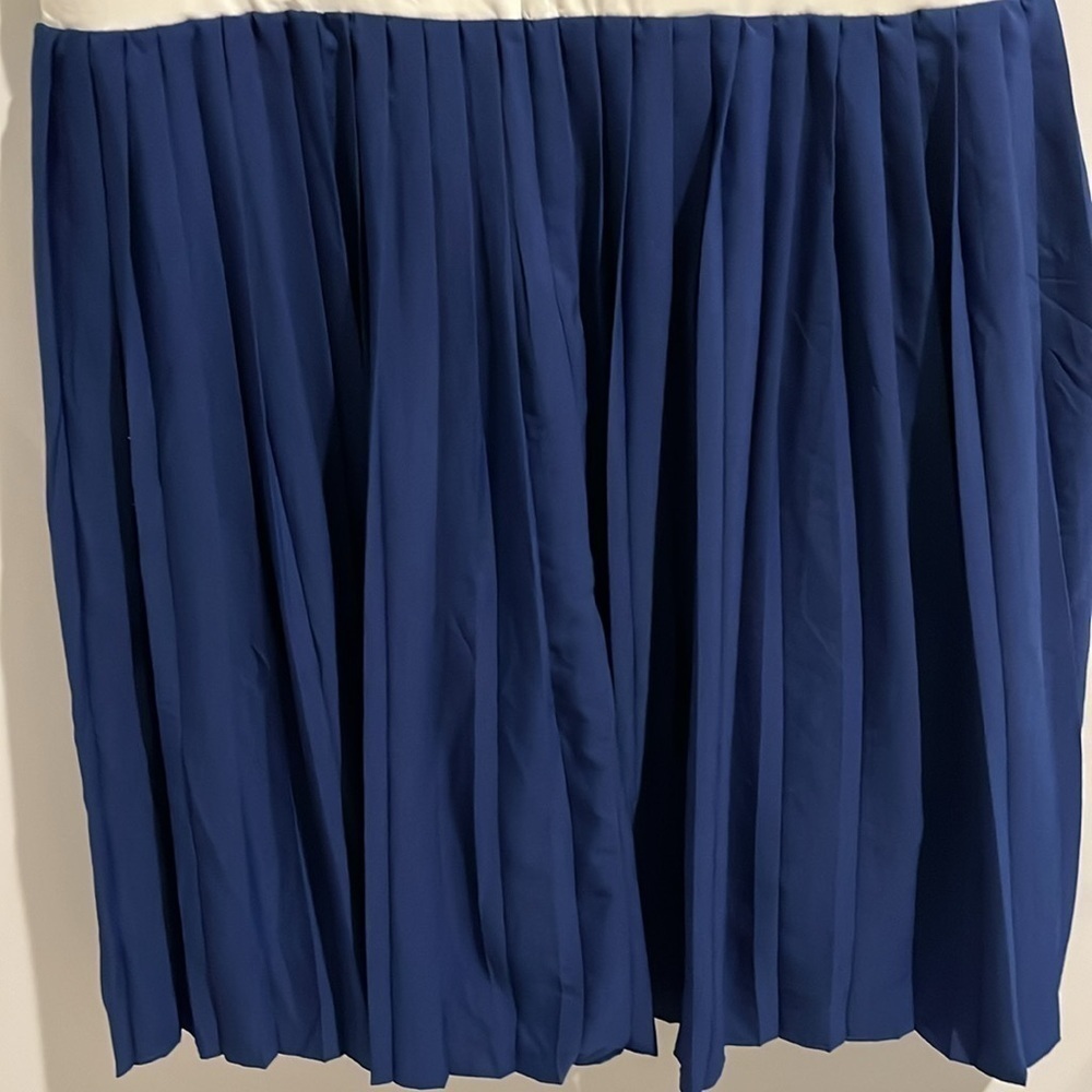 Salon Studio blue off white dress. Size XL. - Picture 6 of 6